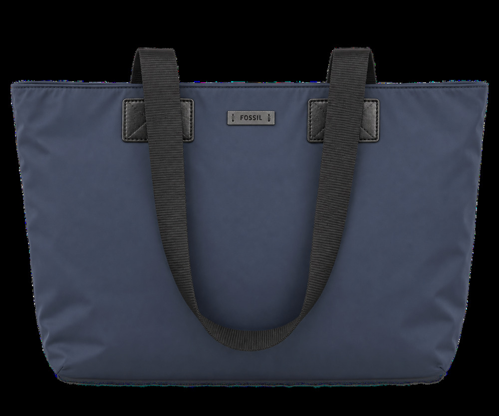 Fossil Blue Nylon Tote Bag. SKU. 0284